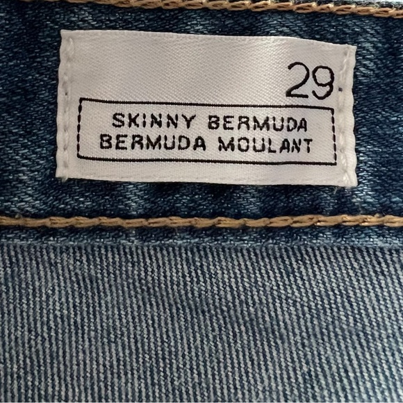 GAP Classic Blue Denim Bermuda Shorts - Picture 3 of 4